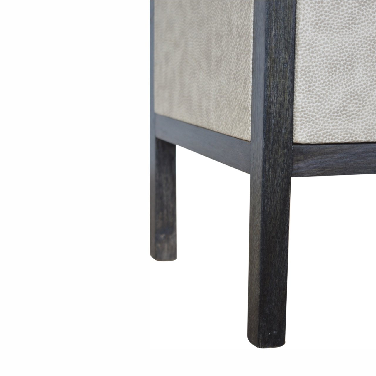 Faux Leather Bedside Table