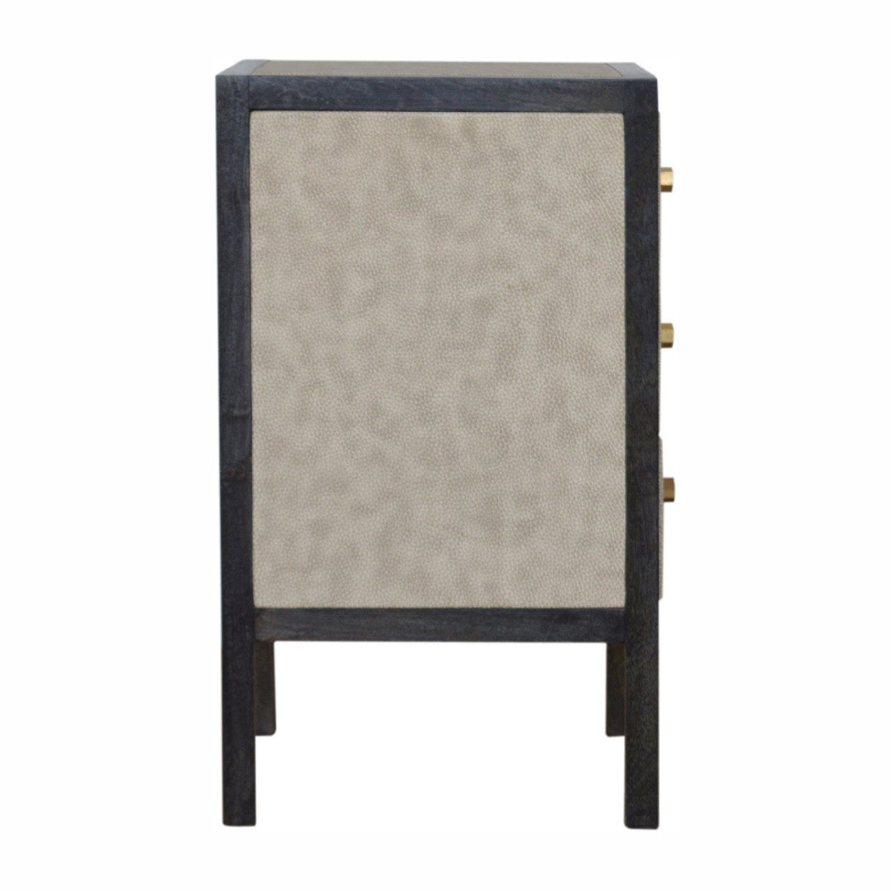 Faux Leather Bedside Table