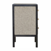 Faux Leather Bedside Table