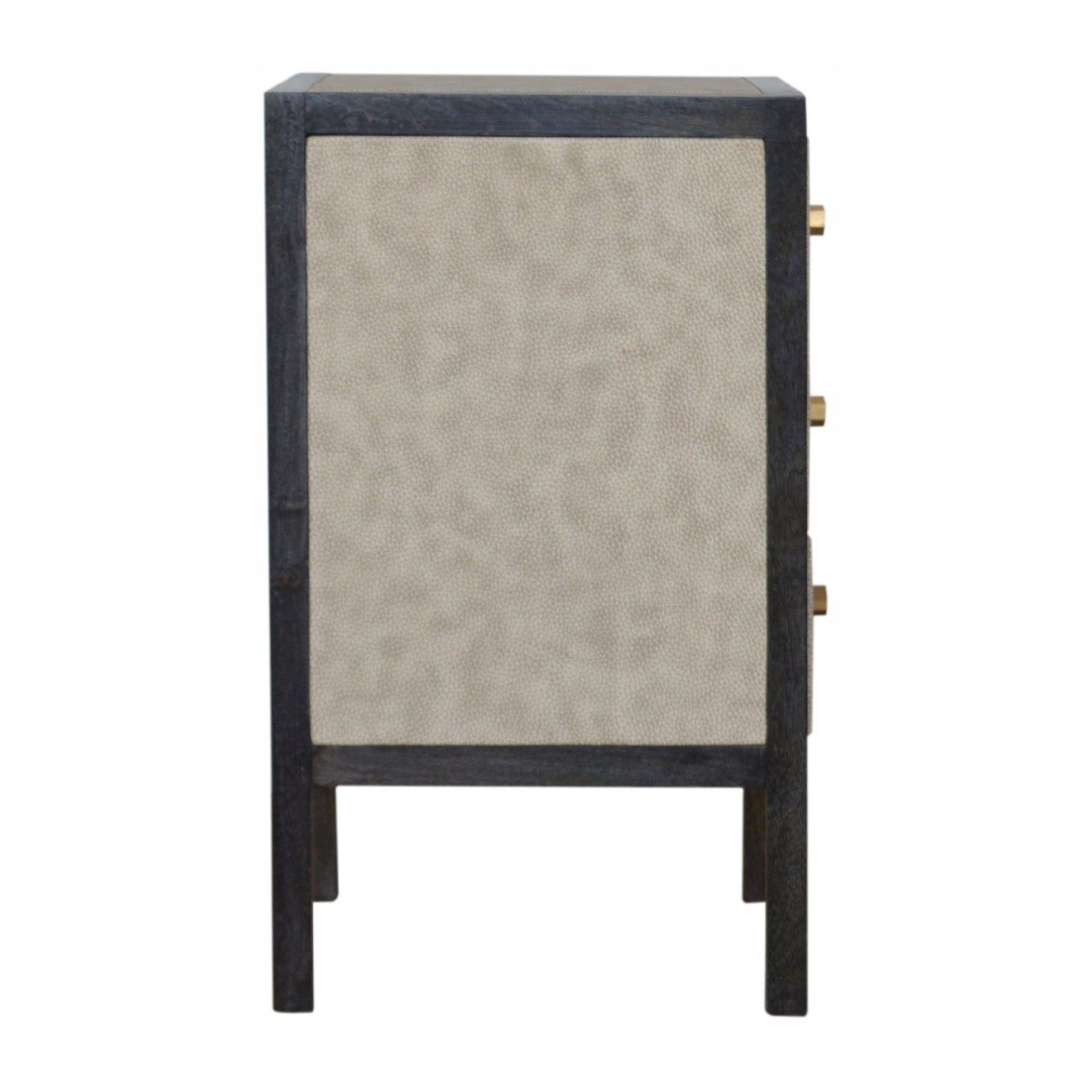Faux Leather Bedside Table