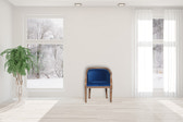 Royal Blue Velvet Occasional Chair