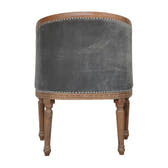 Grey Velvet Occasional Chair