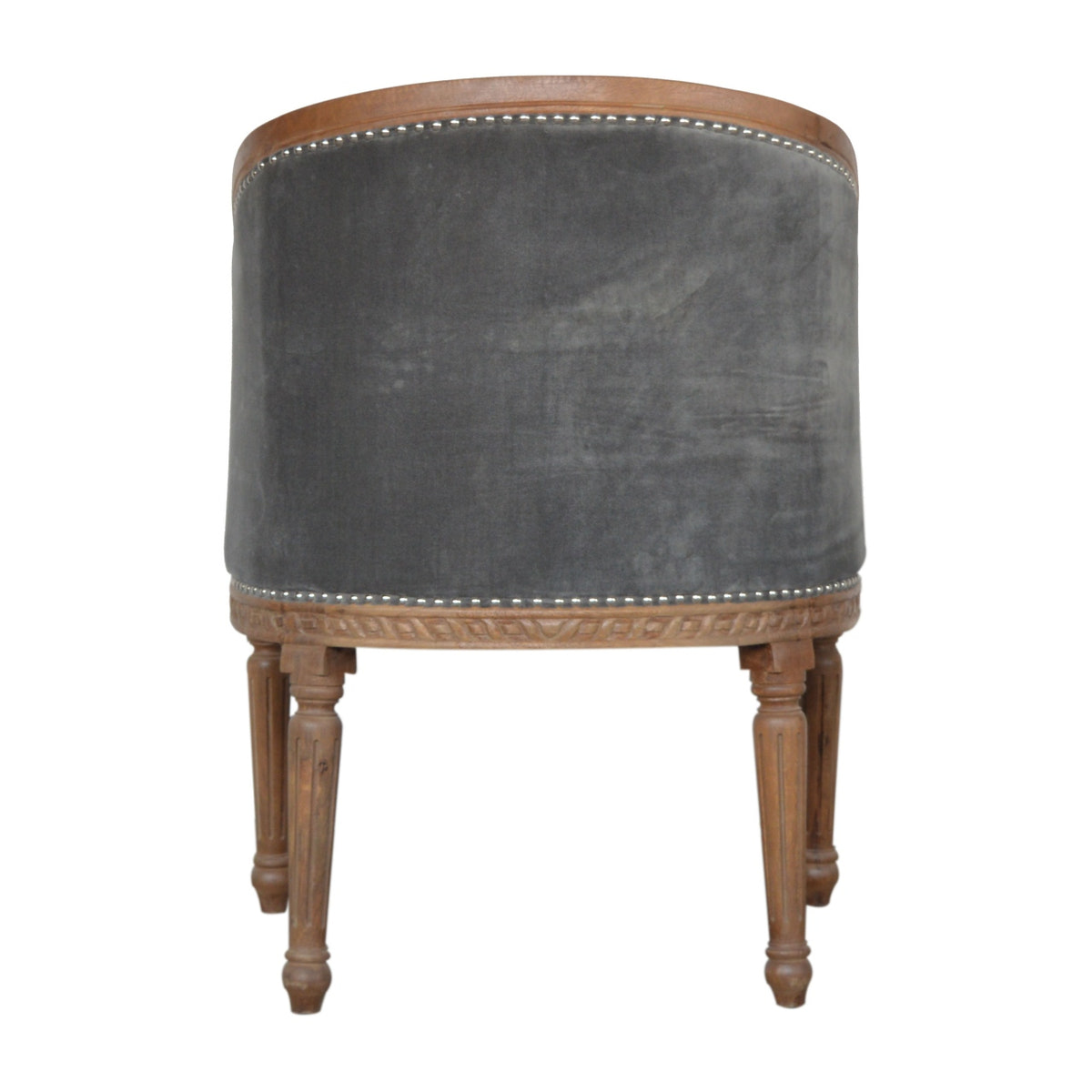 Grey Velvet Occasional Chair
