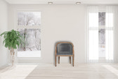 Grey Velvet Occasional Chair