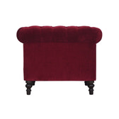Wine Red Chesterfield Armchair