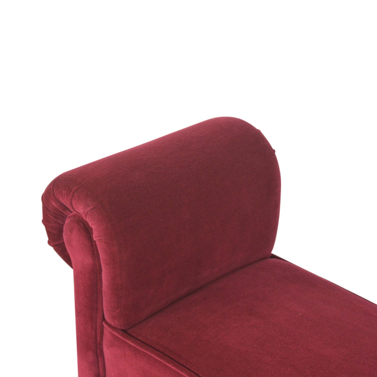 Wine Red Velvet Bench | Cotton Velvet