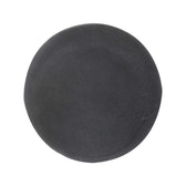 Black Velvet Wooden Base Footstool