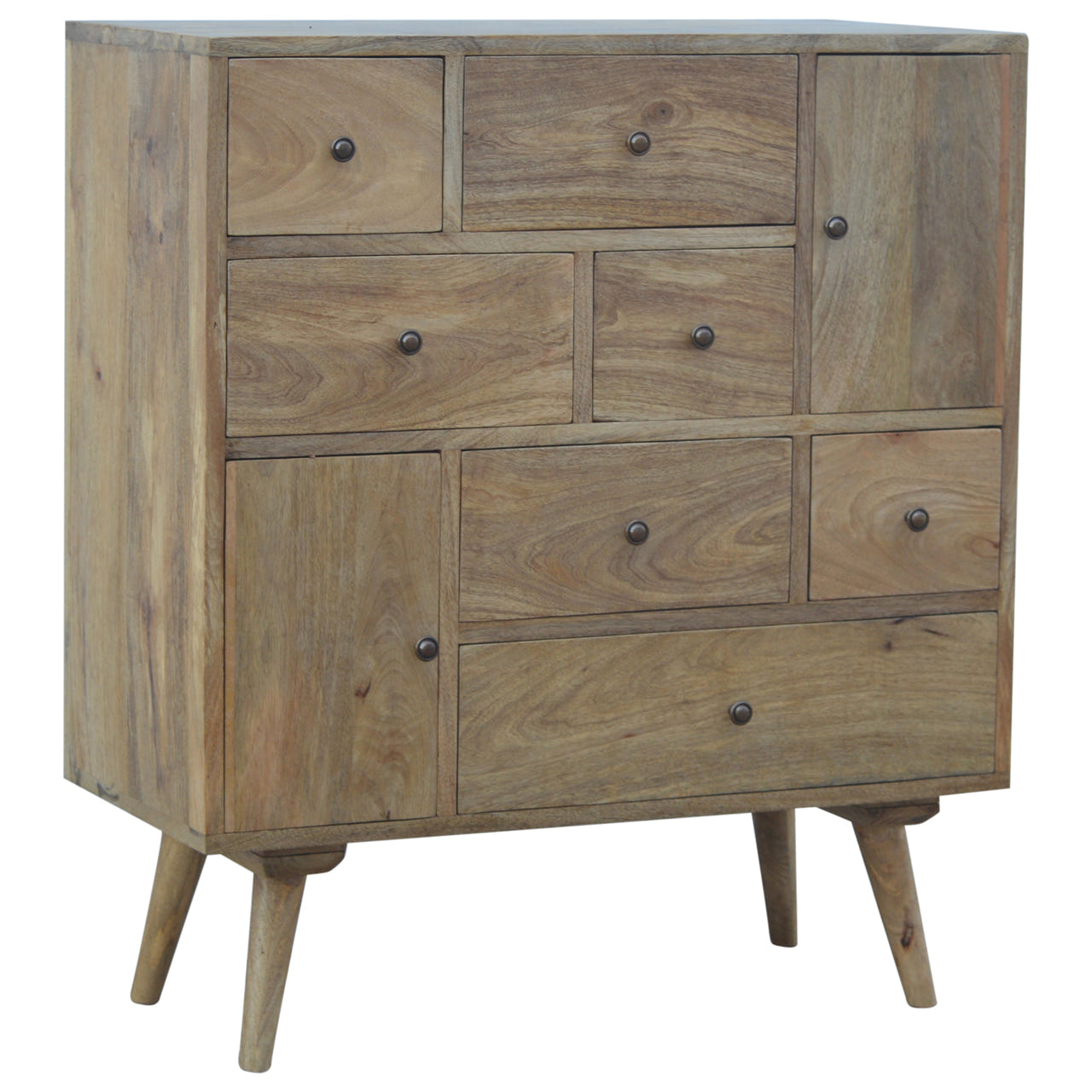Nordic Solid Wood Multi Chest of Drawers | Oak Mango Wood