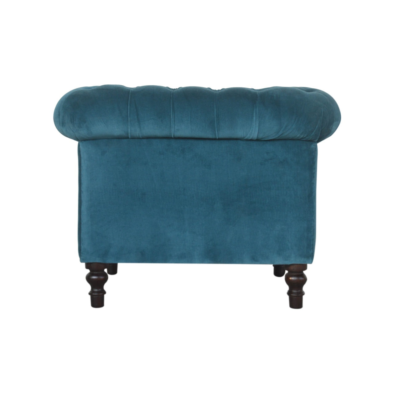 Teal Velvet Chesterfield Chair | Cotton Velvet