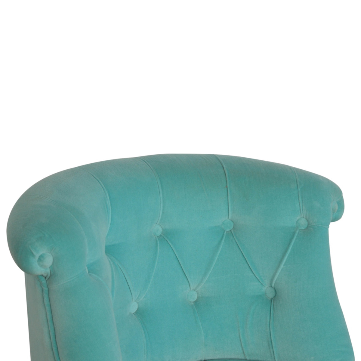 Turquoise Velvet Accent Chair | Cotton Velvet