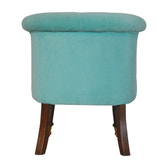 Turquoise Velvet Accent Chair | Cotton Velvet