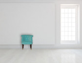 Turquoise Velvet Accent Chair | Cotton Velvet