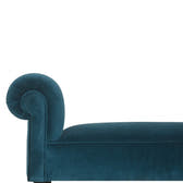 Teal Velvet Bench | Cotton Velvet