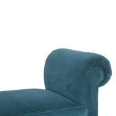 Teal Velvet Bench | Cotton Velvet