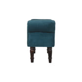 Teal Velvet Bench | Cotton Velvet
