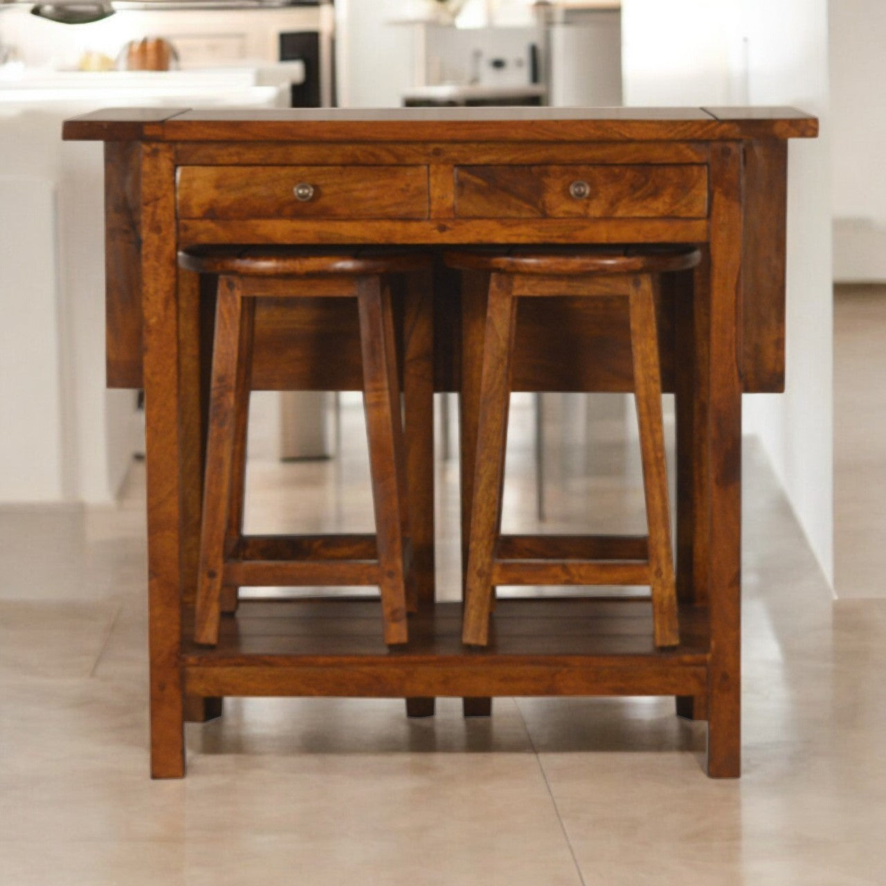Chestnut Breakfast Table Chest of Drawers