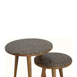 Tree Trunk Footstool Set of 2 Storage Bench