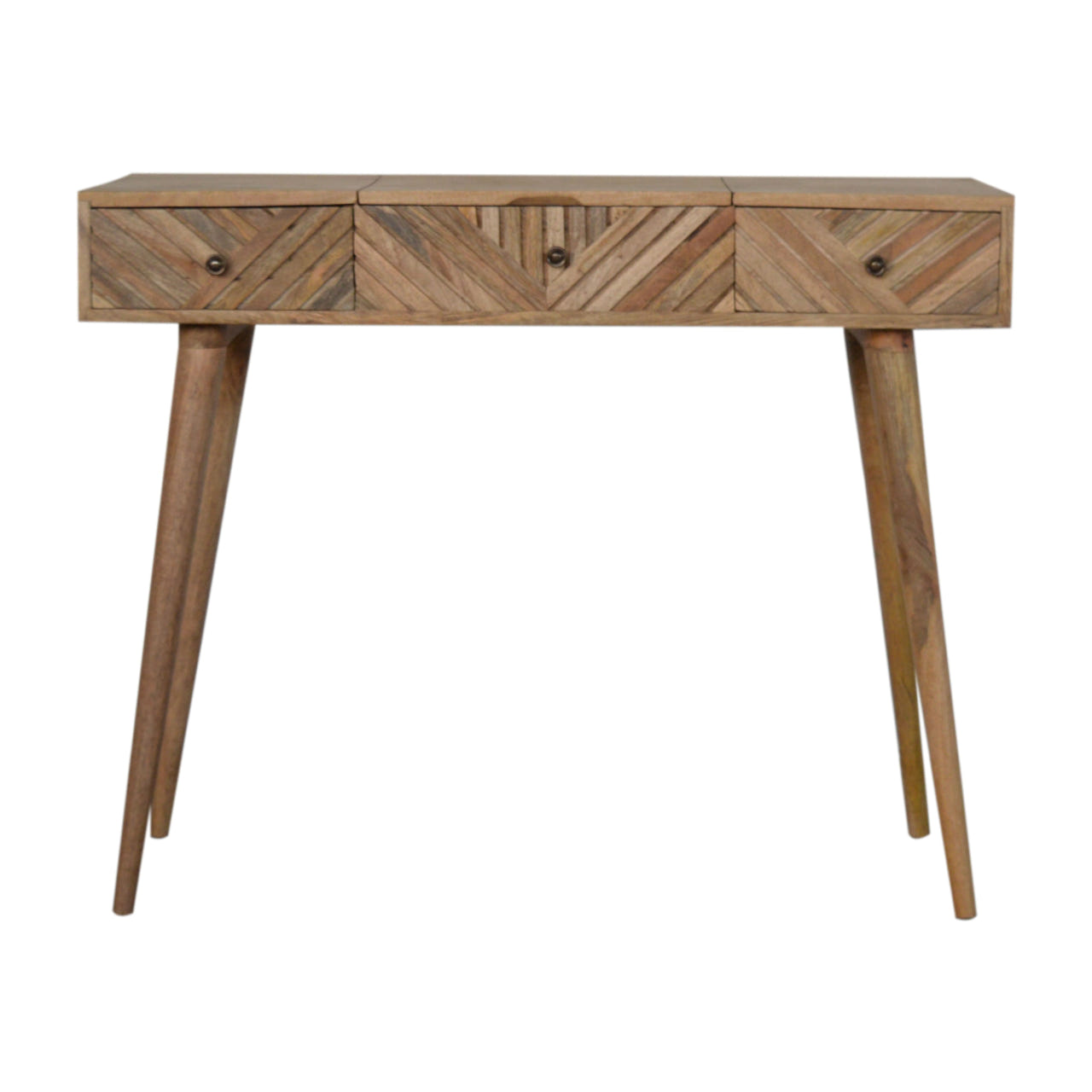 Line Carved Foldable Writing Desk