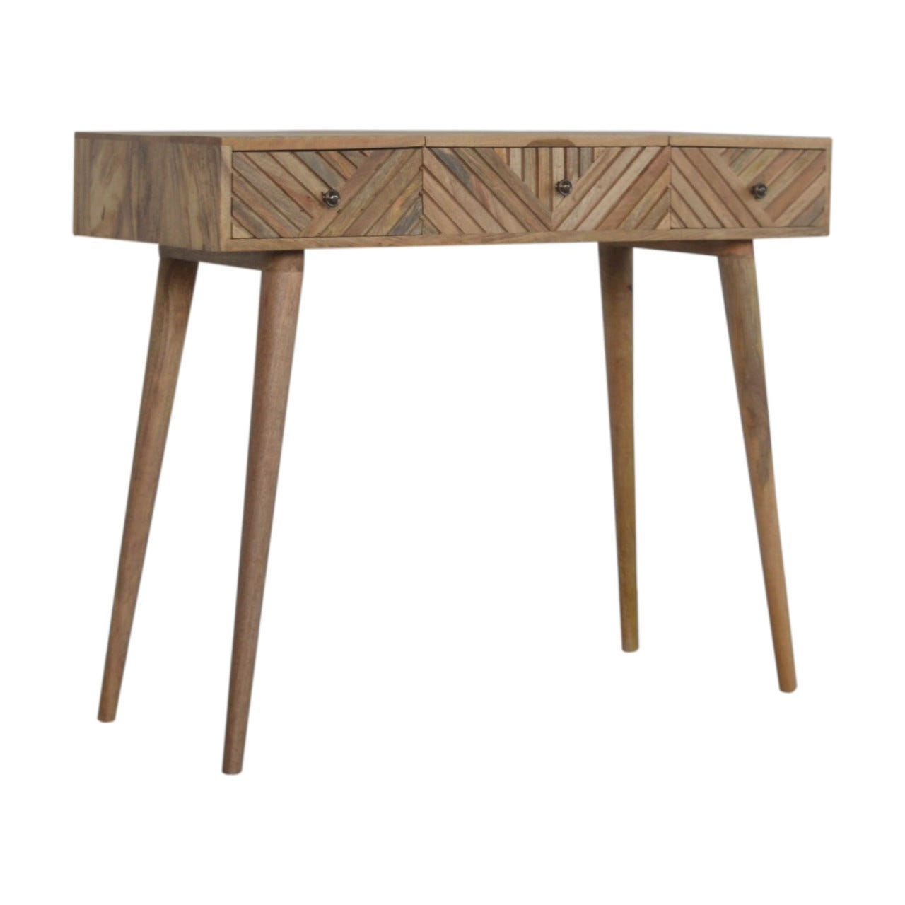 Line Carved Foldable Writing Desk