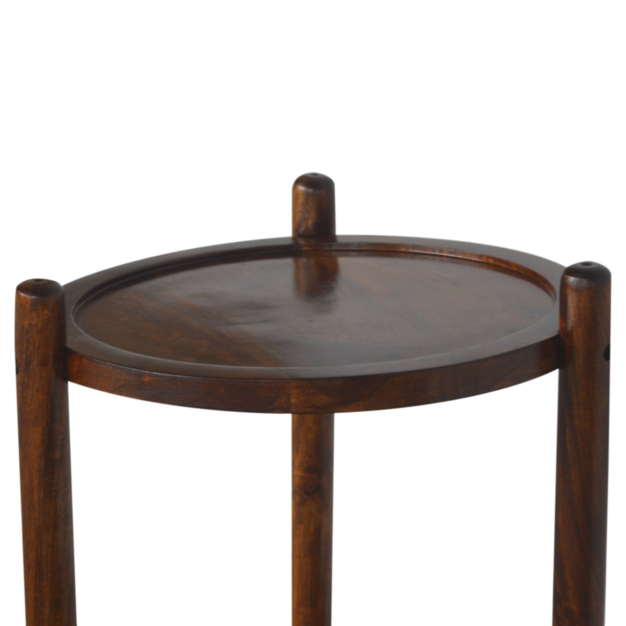 Chestnut Tray Table Chest of Drawers