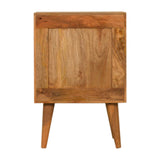 Navy Blue Honeycomb Bedside Table