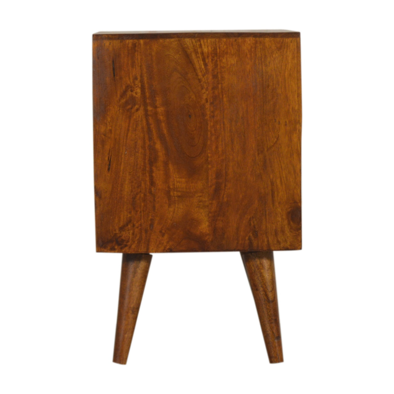 Multi Drawer Chestnut Bedside Table