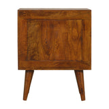 Multi Drawer Chestnut Bedside Table