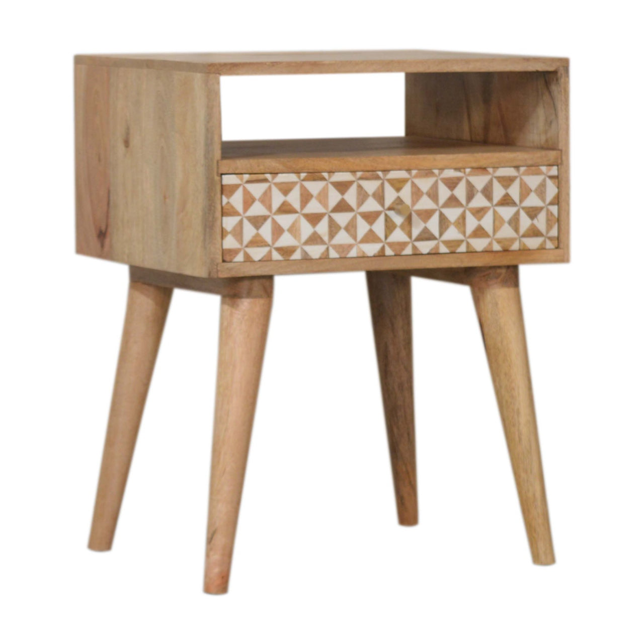 Sarina Bedside Table | Oak Solid Mango Wood