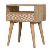 Sarina Bedside Table | Oak Solid Mango Wood