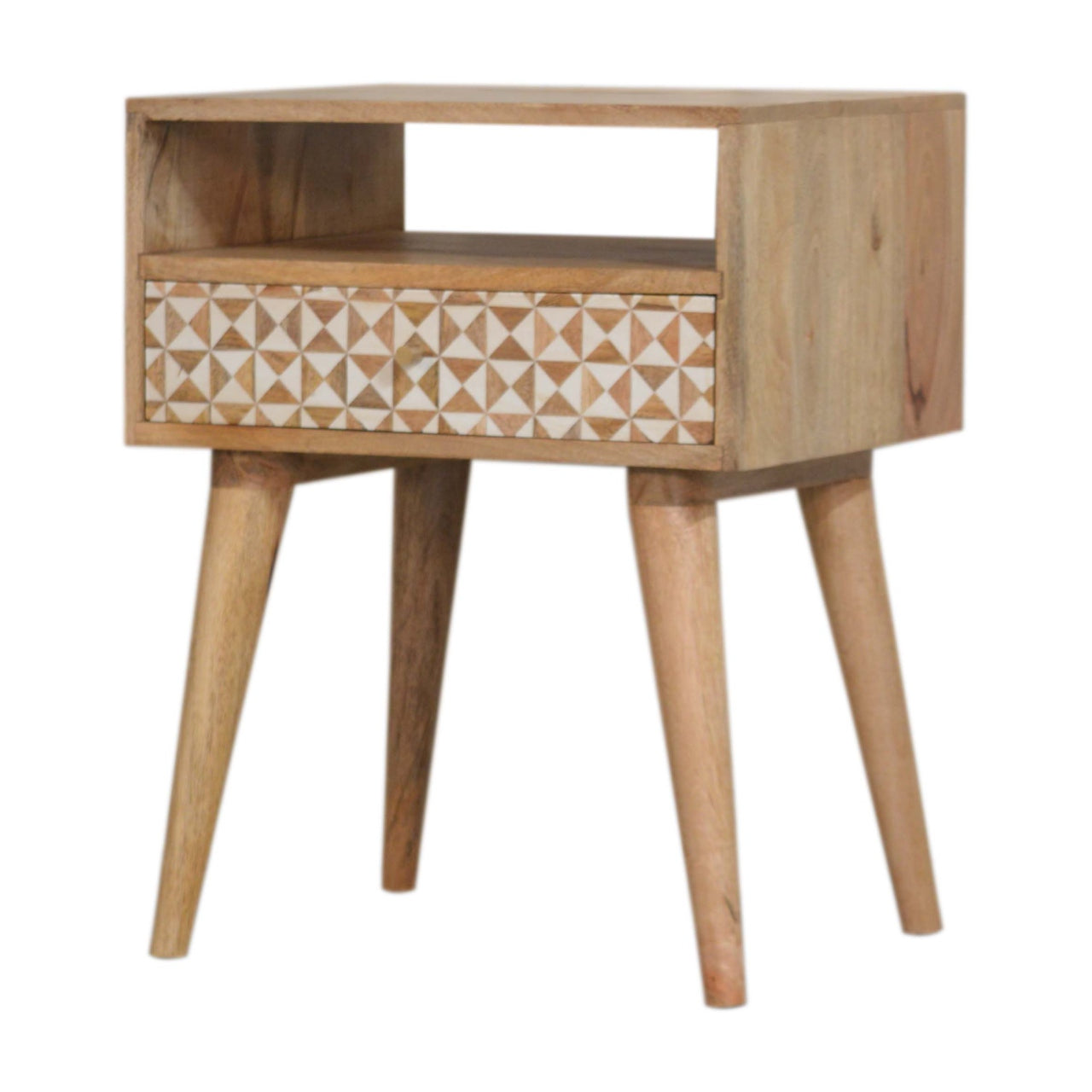 Sarina Bedside Table | Oak Solid Mango Wood