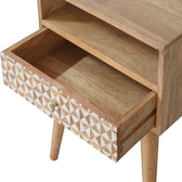 Sarina Bedside Table | Oak Solid Mango Wood