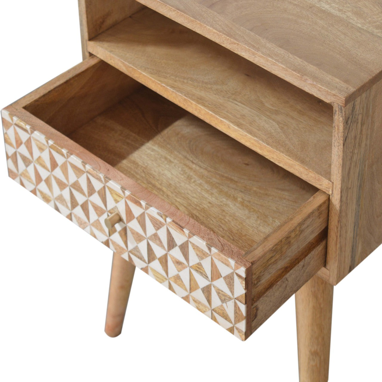 Sarina Bedside Table | Oak Solid Mango Wood