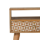 Sarina Bedside Table | Oak Solid Mango Wood