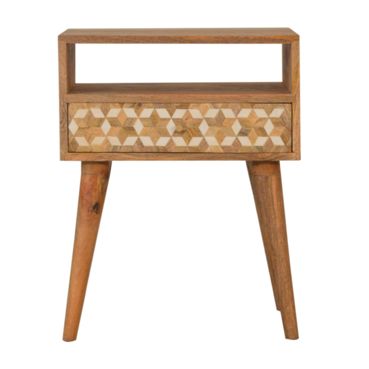 Mixed Cube Bedside Table