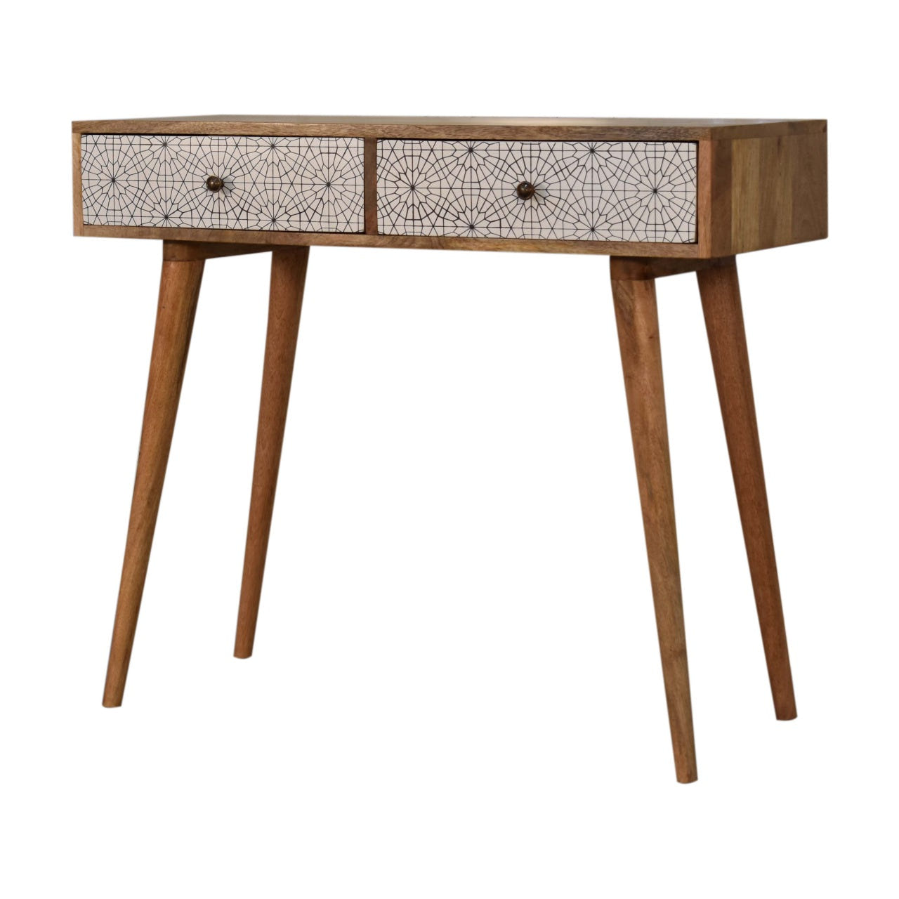Sendai Console Table | Oak-Ish Solid Mango Wood Default Title