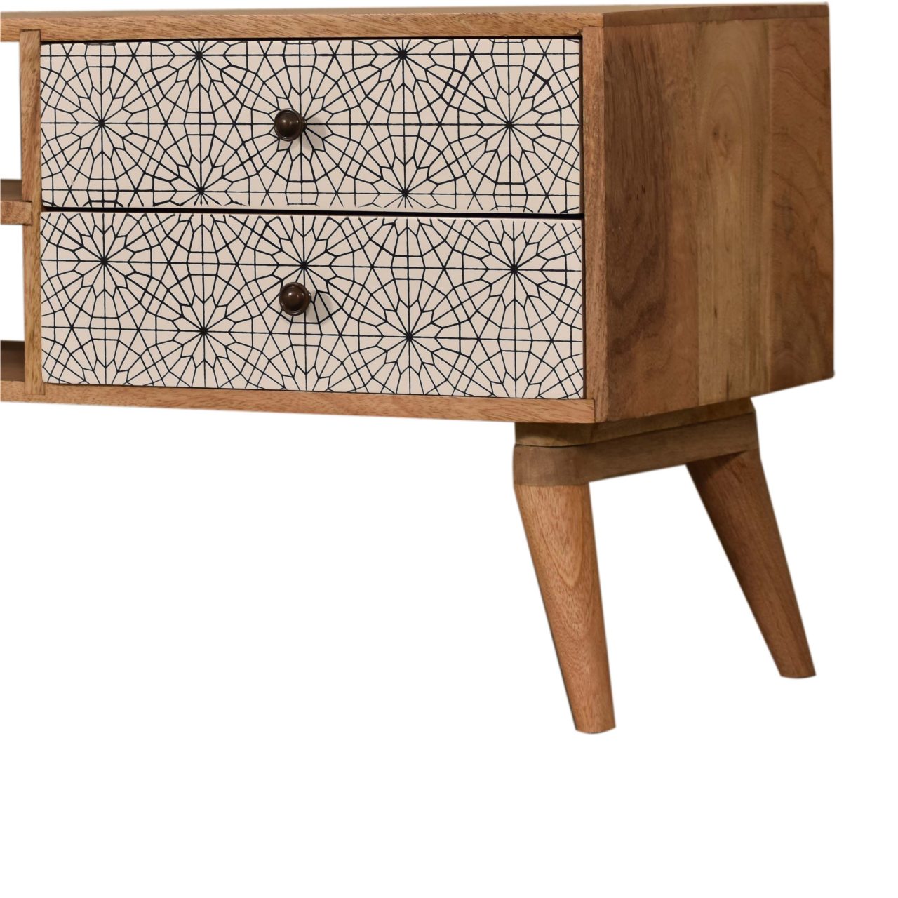 Sendai TV Media Unit | Oak Solid Mango Wood