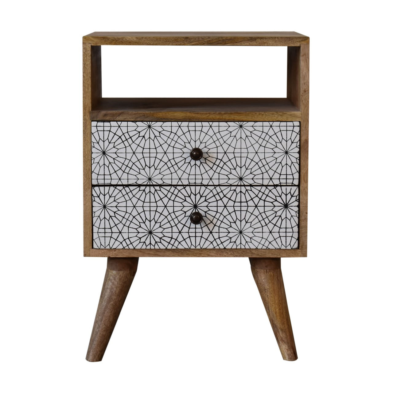 Sendai Bedside Table | Oak Solid Mango Wood