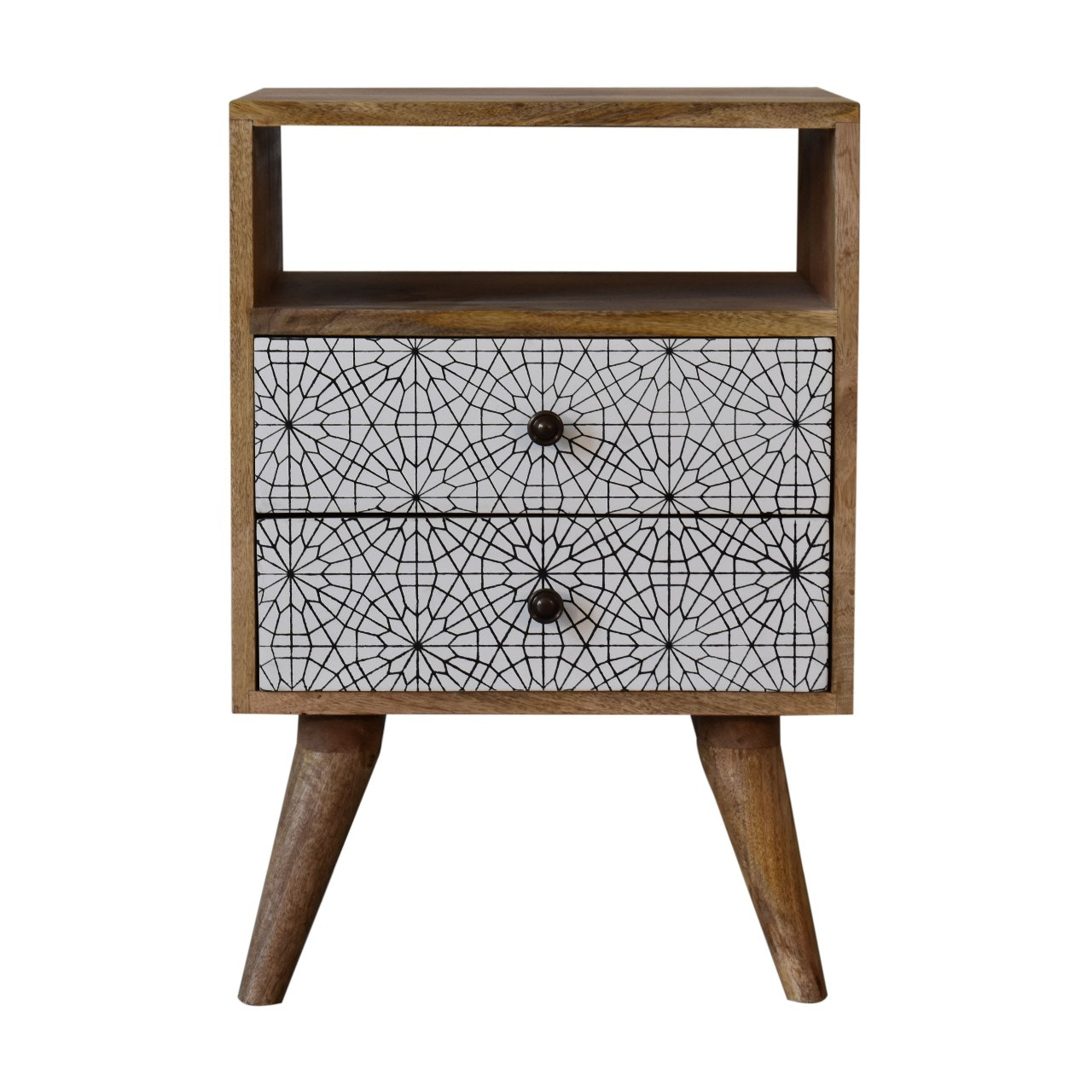 Sendai Bedside Table | Oak Solid Mango Wood