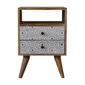 Sendai Bedside Table | Oak Solid Mango Wood