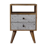 Sendai Bedside Table | Oak Solid Mango Wood