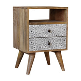 Sendai Bedside Table | Oak Solid Mango Wood