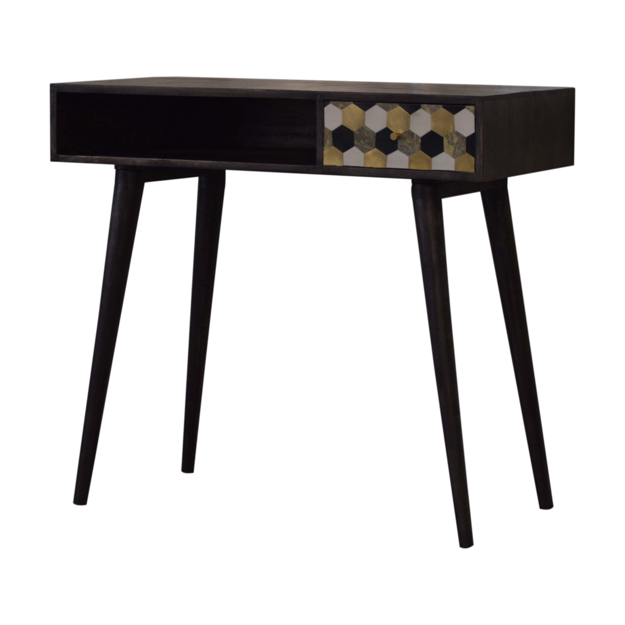 Walnut Block Writing Desk | Chestnut Mango Wood
