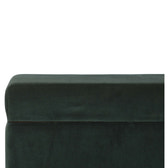 Emerald Cotton Velvet Storage Box Storage Bench | Hidden Storage