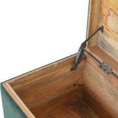 Emerald Cotton Velvet Storage Box Storage Bench | Hidden Storage
