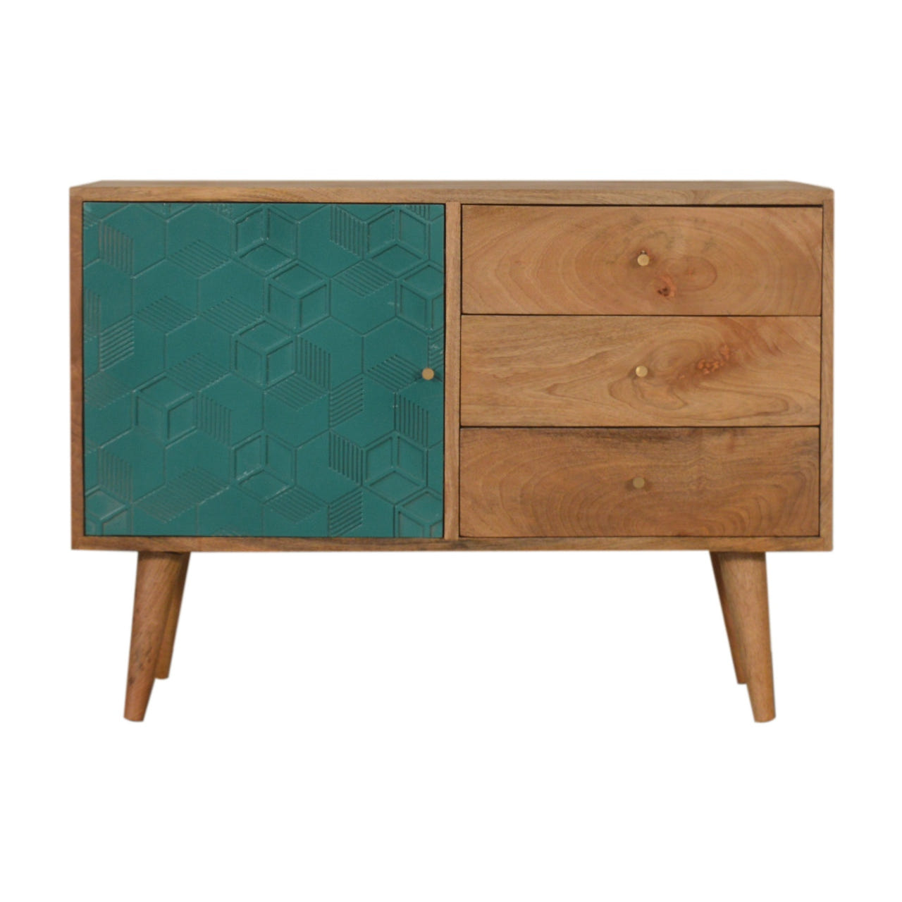 Acadia Teal Cabinet Chest of Drawers