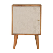 Acadia White Door Bedside Table