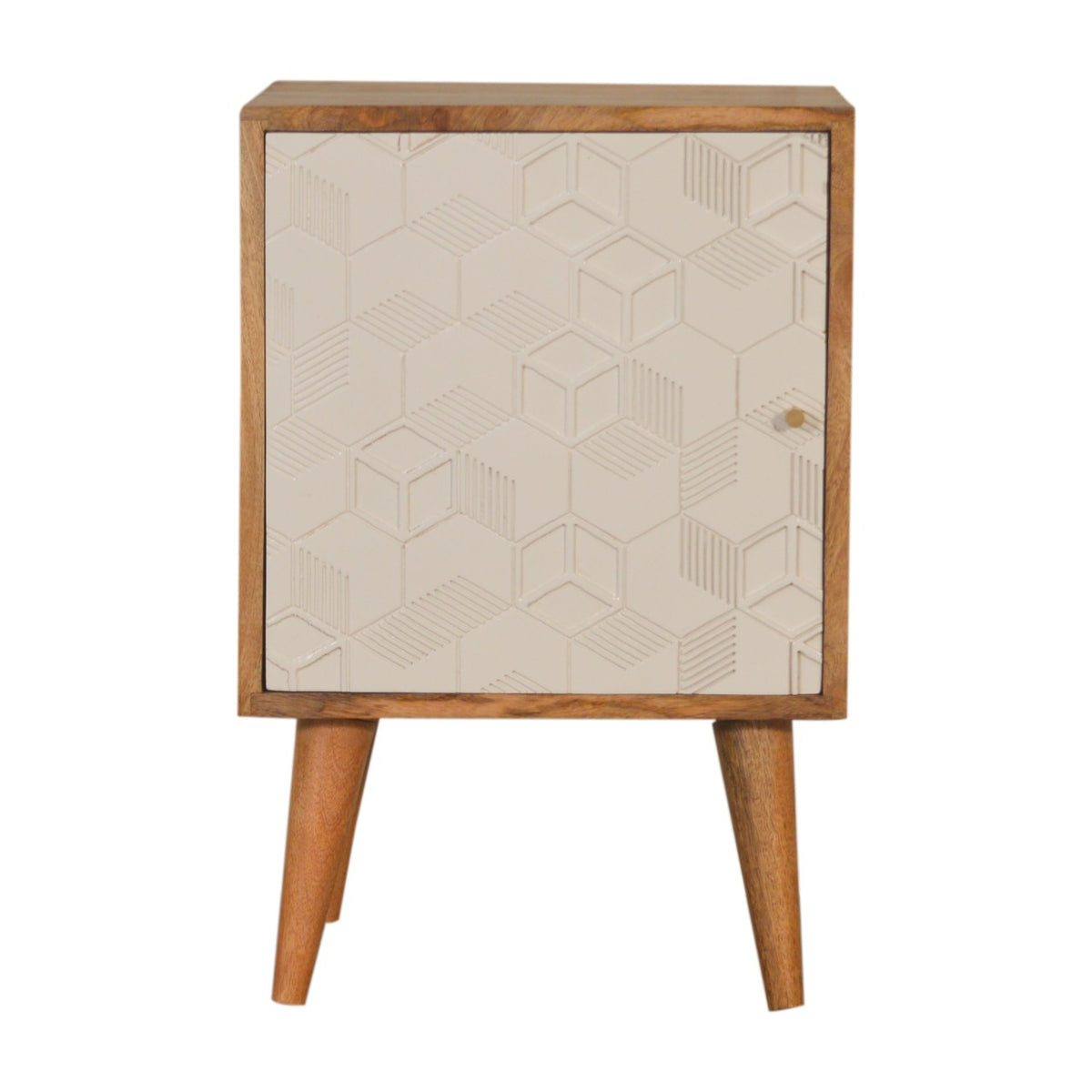 Acadia White Door Bedside Table