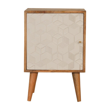Acadia White Door Bedside Table