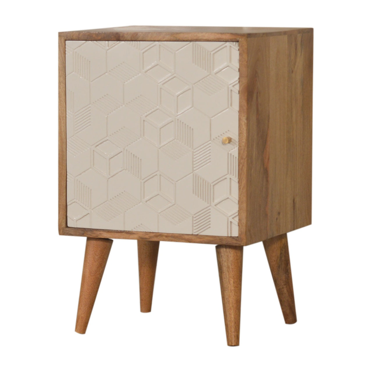 Acadia White Door Bedside Table