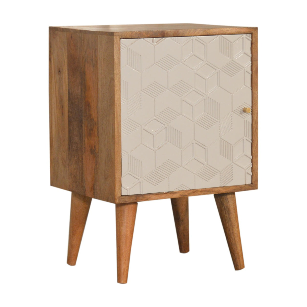 Acadia White Door Bedside Table